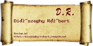 Diószeghy Róbert névjegykártya